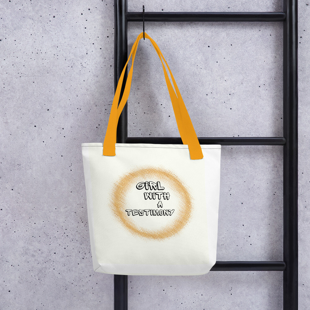 Girl With A Testimony Tote bag