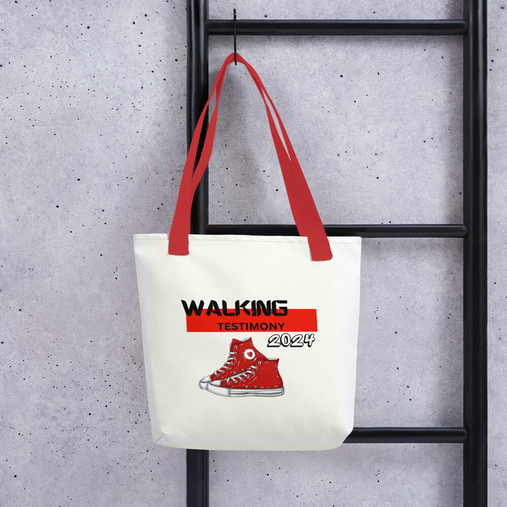 Walking Testimony Tote bag