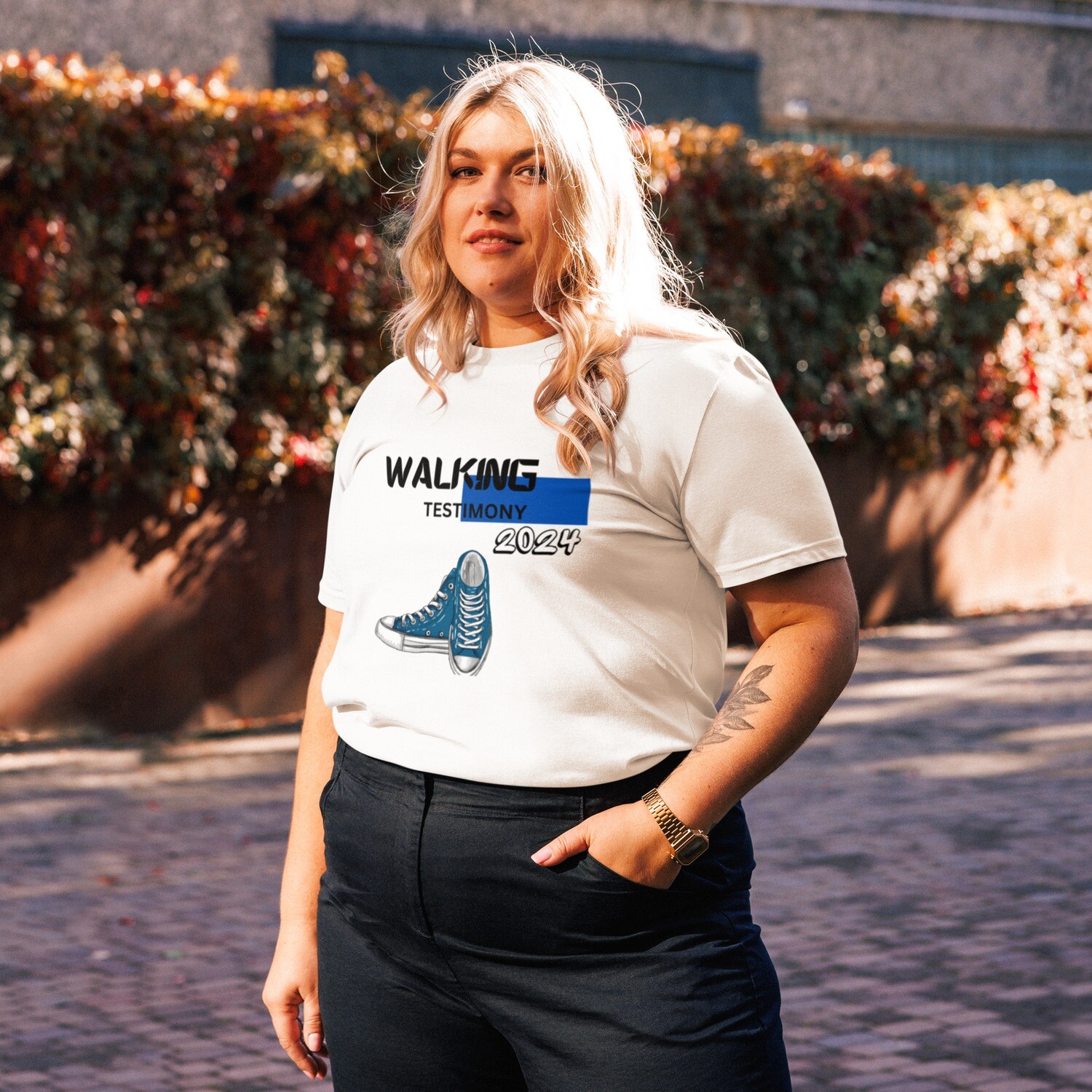 Walking Testimony 2024 Unisex organic cotton t-shirt