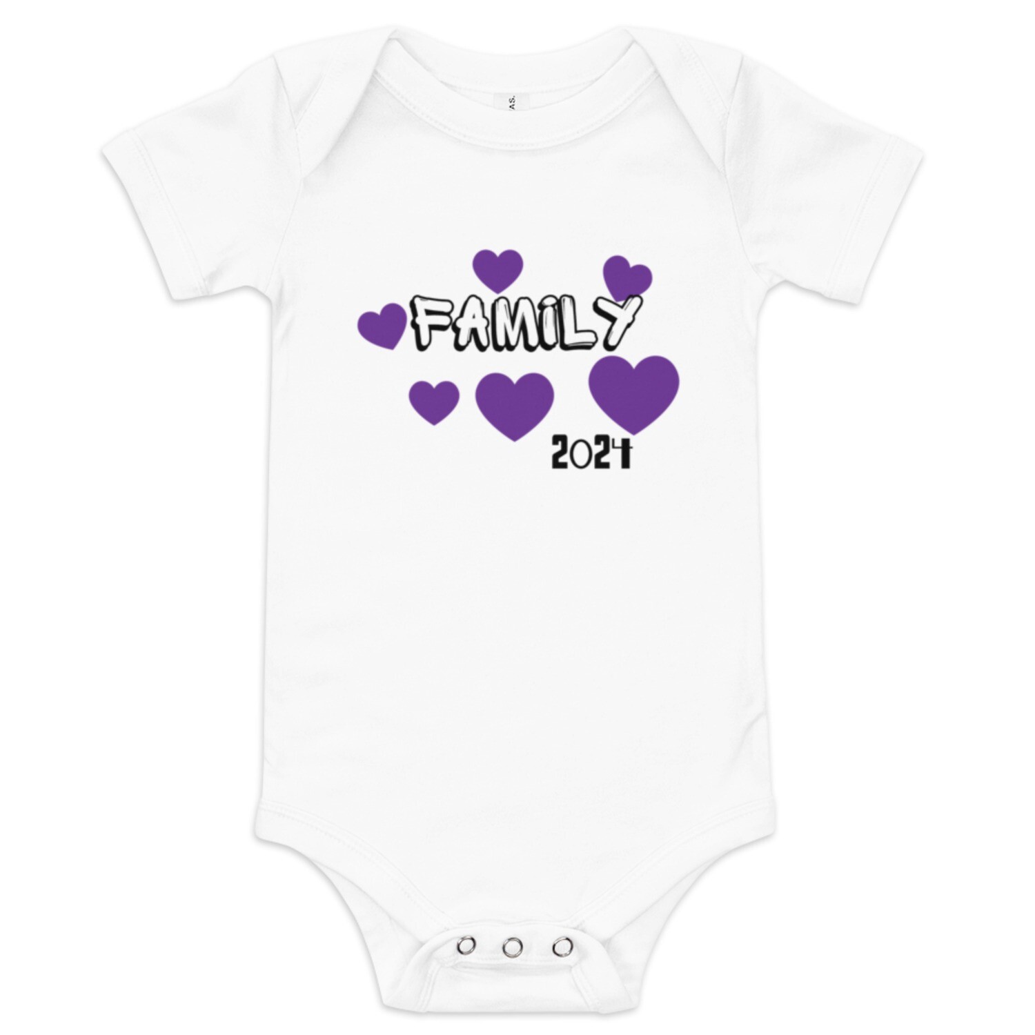 Family 2024 baby short sleeve one piece