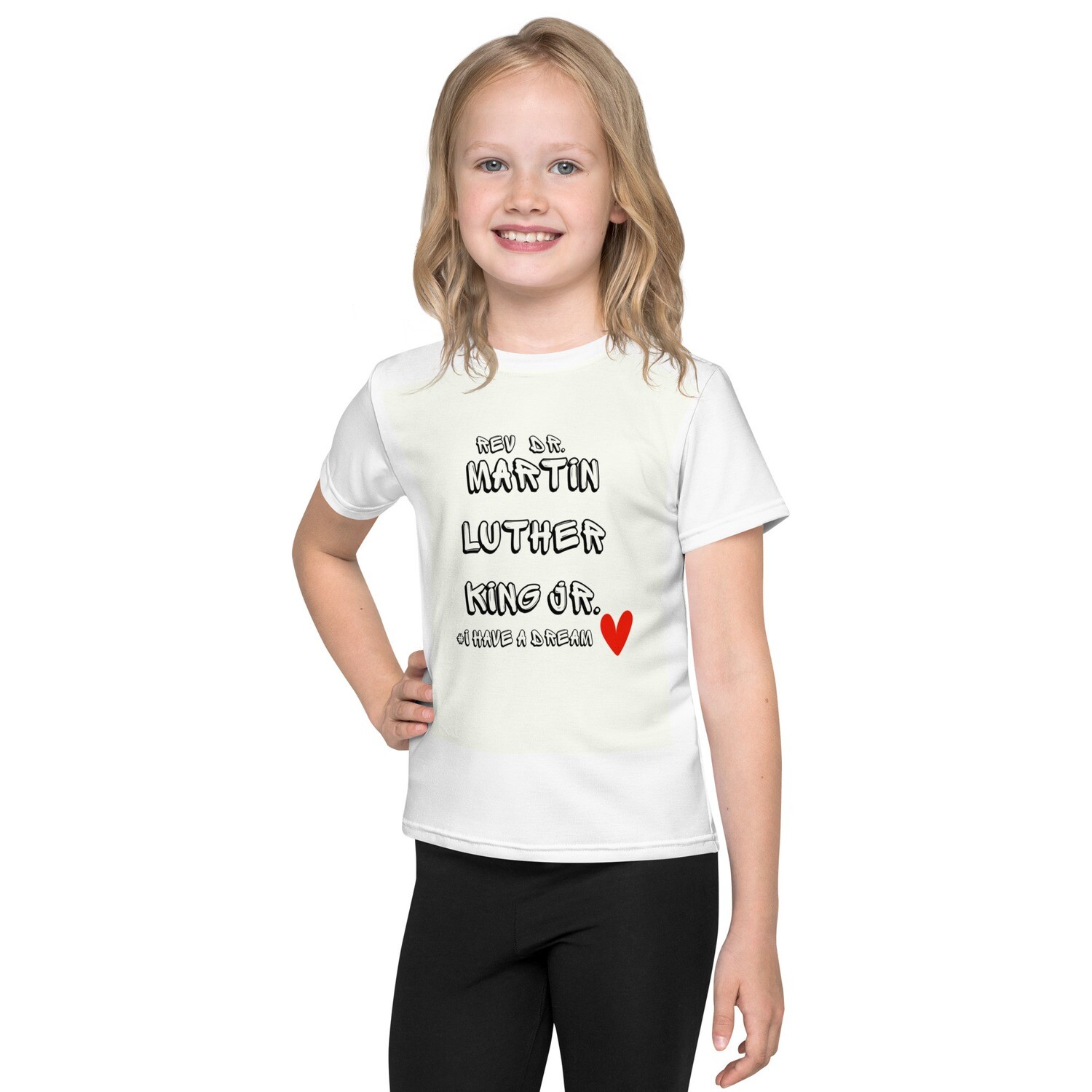 Rev Dr. Martin Luther King Jr. I have a dream Kids crew neck t-shirt