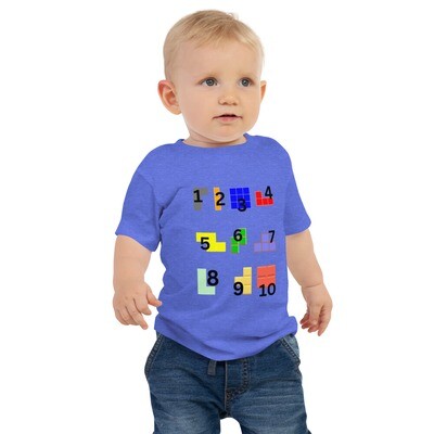 Tetris numbers baby Jersey Short Sleeve Tee