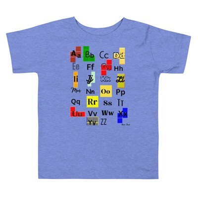 Tetris toddler alphabet Short Sleeve Tee