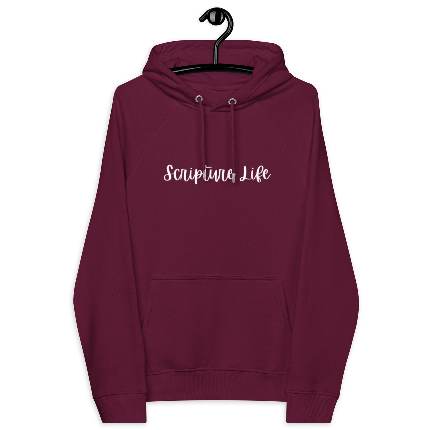 Unisex eco raglan hoodie Scripture Life