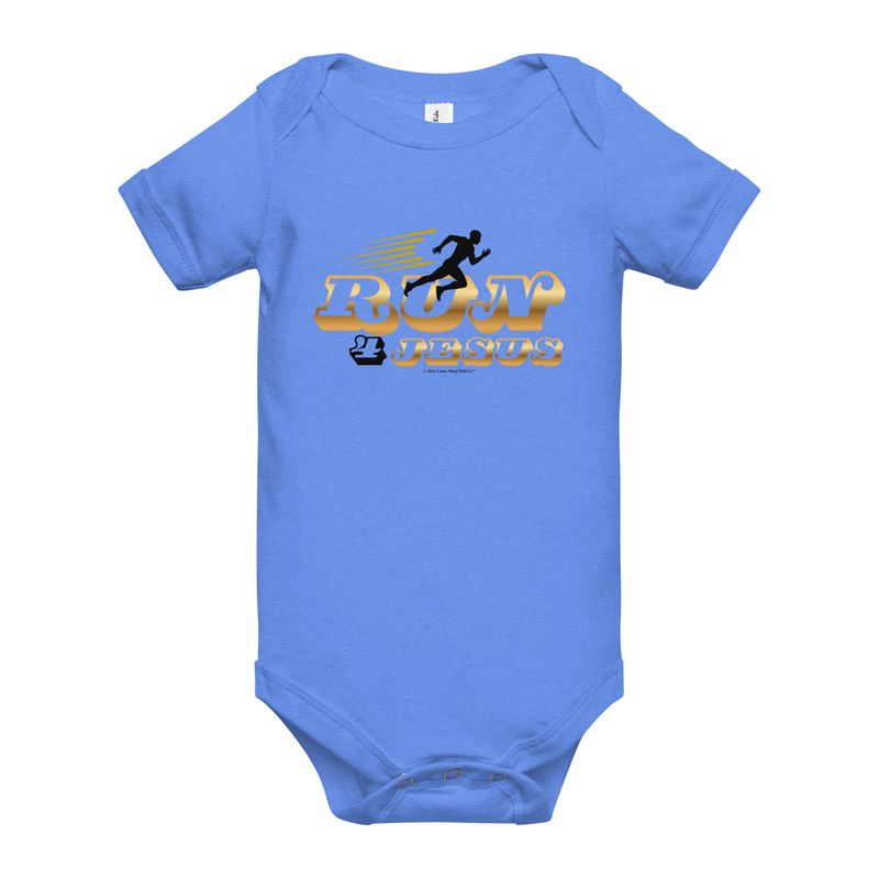 Run 4 Jesus- Baby short sleeve one piece
