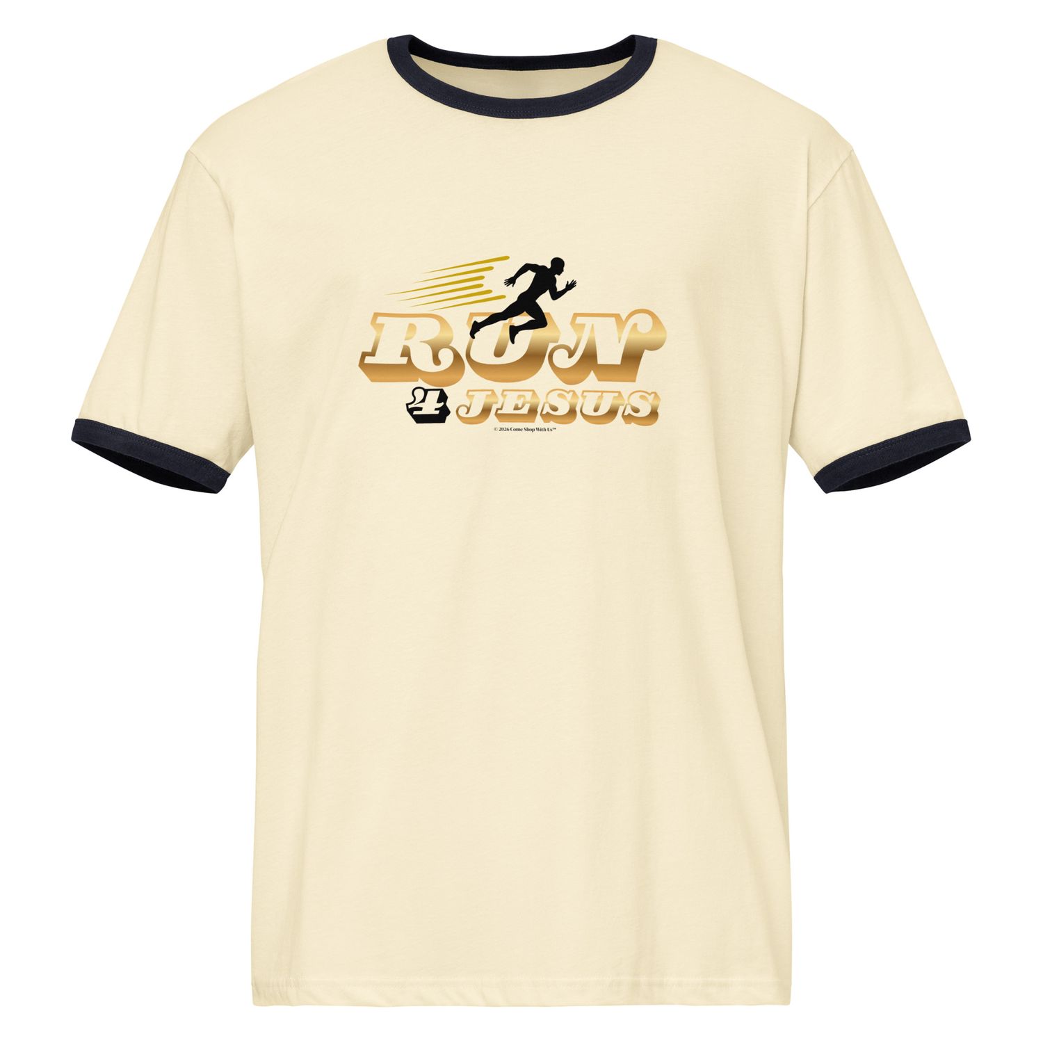 Run 4 Jesus - Unisex ringer t-shirt