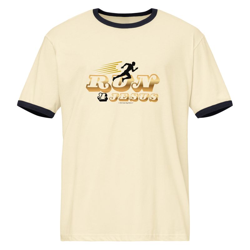 Run 4 Jesus - Unisex ringer t-shirt