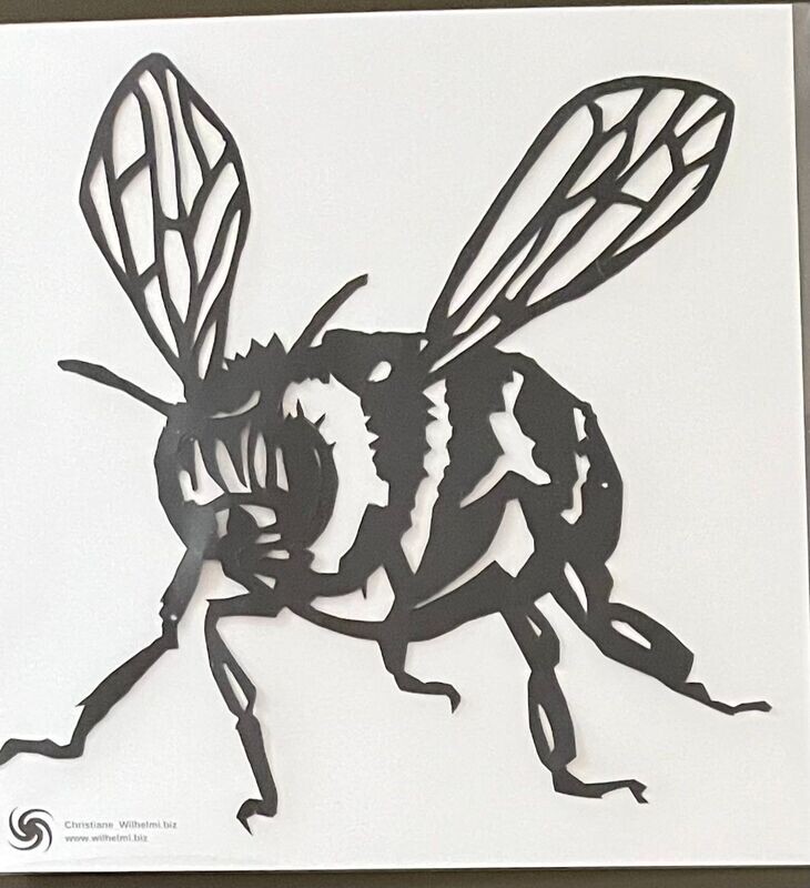 Bee_8, Scherenschnitt, Unikat