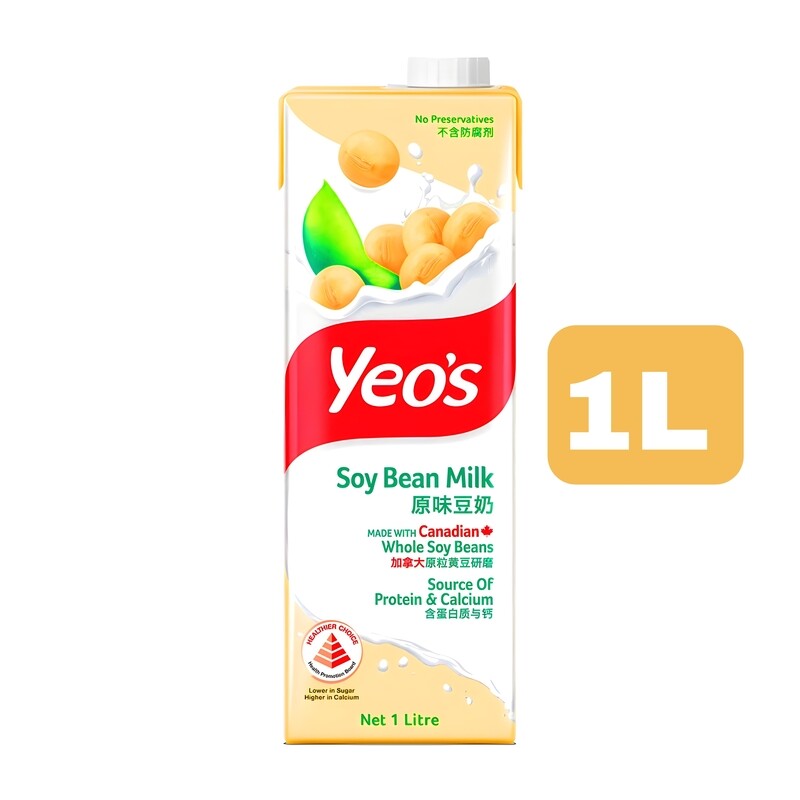 Yeo's Packet Drink Soy Bean Milk Single Pack ( 1L )