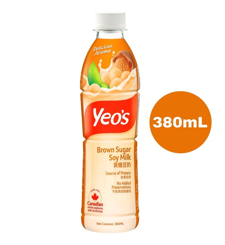 Yeo's Brown Sugar Soy Milk Single Bottle 380mL