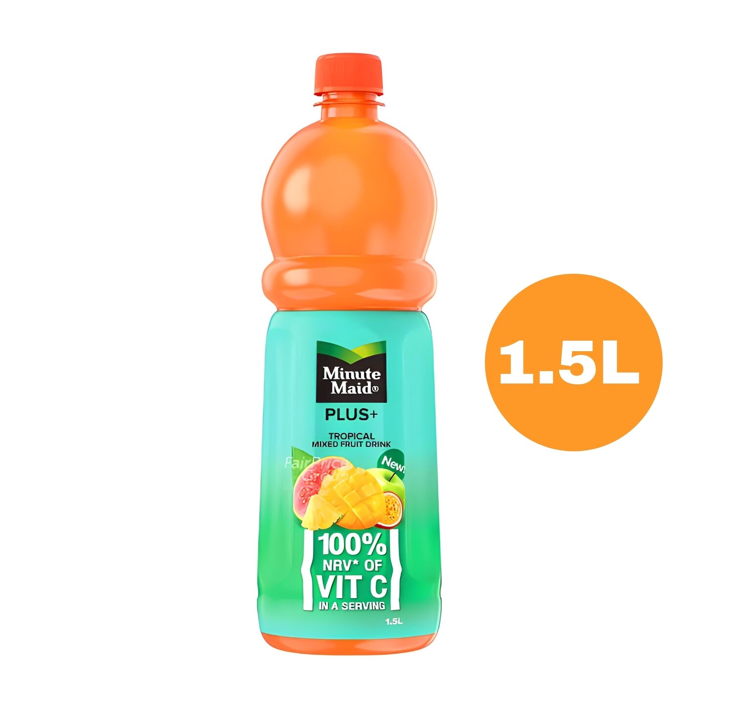 Minute Maid Plus+ Tropical Mixed Fruit Drink Single Bottle 1.5L