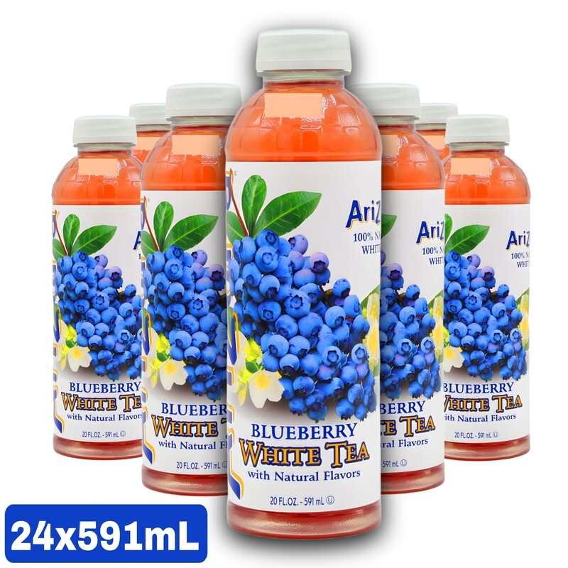 Arizona Blueberry White Tea Flavor 24 Bottles 591mL