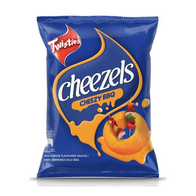 TWISTIES CHEEZELS CHEEZY BBQ PERISA 60G