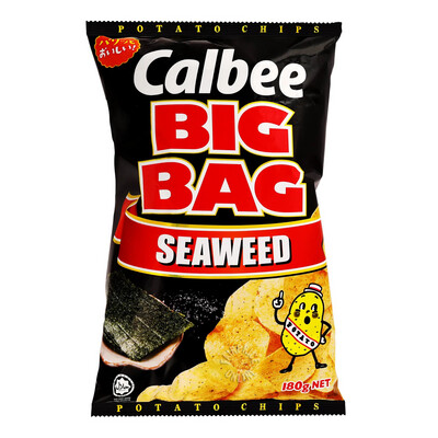 CALBEE BIG BAG SEAWEED POTATO CHIPS 180g