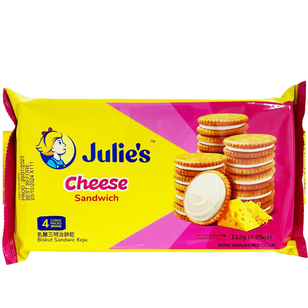 Julie&#39;s Cheese Sandwich Biscuits 112g
