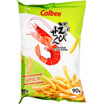 Calbee Prawn Crackers Spicy 90g