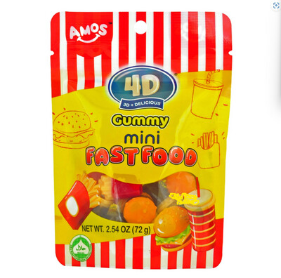 4d Gummy Fast Food 72g