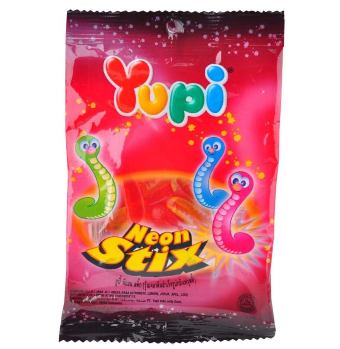 YUPI NEON WORM 45g 5pcs