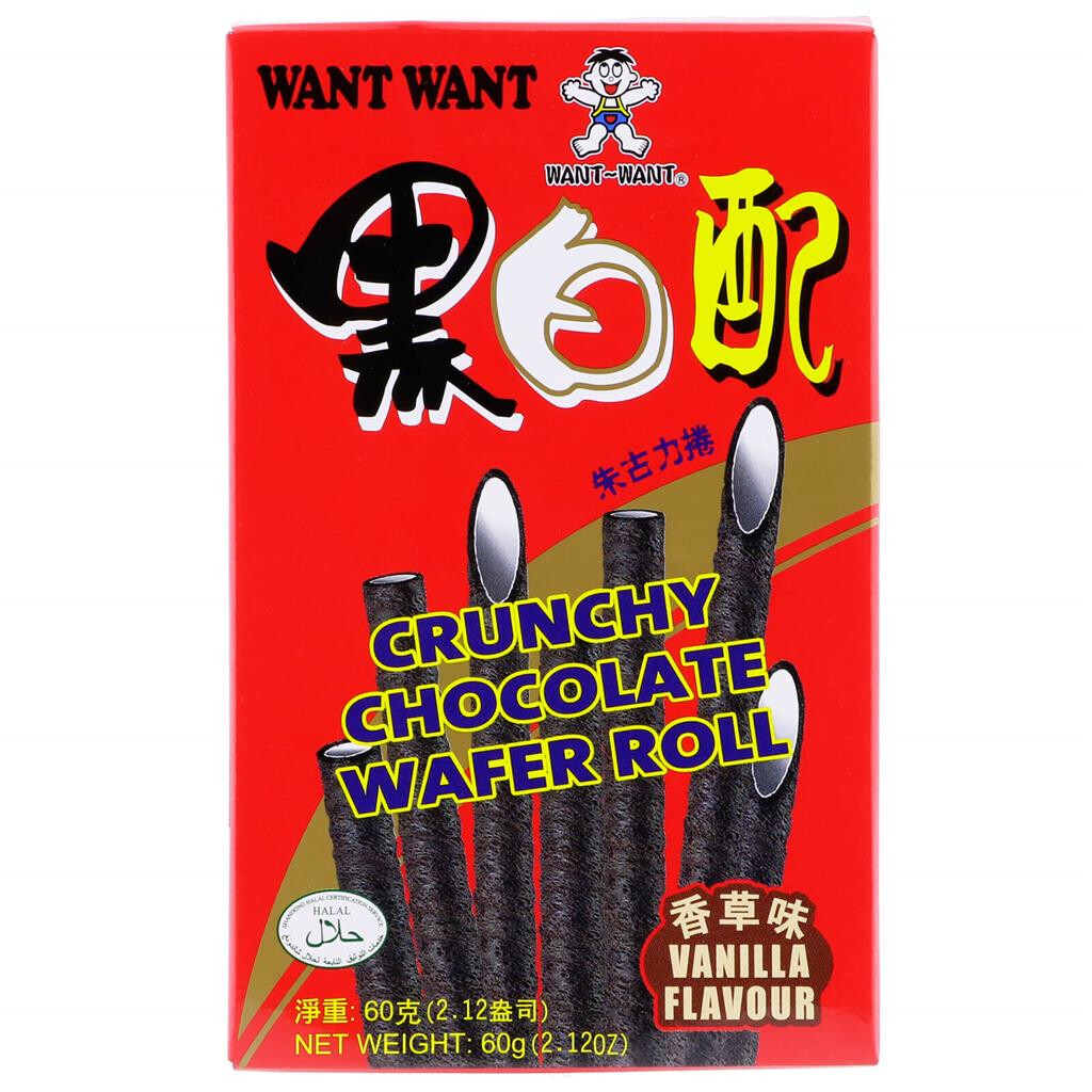Want Want Biscuit Roll Vanilla Flavor 60g