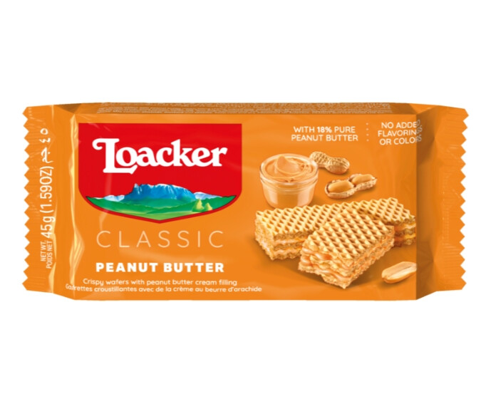 LOACKER CLASSIC CHEESE PEANUT BUTTER FLAVOR 45G