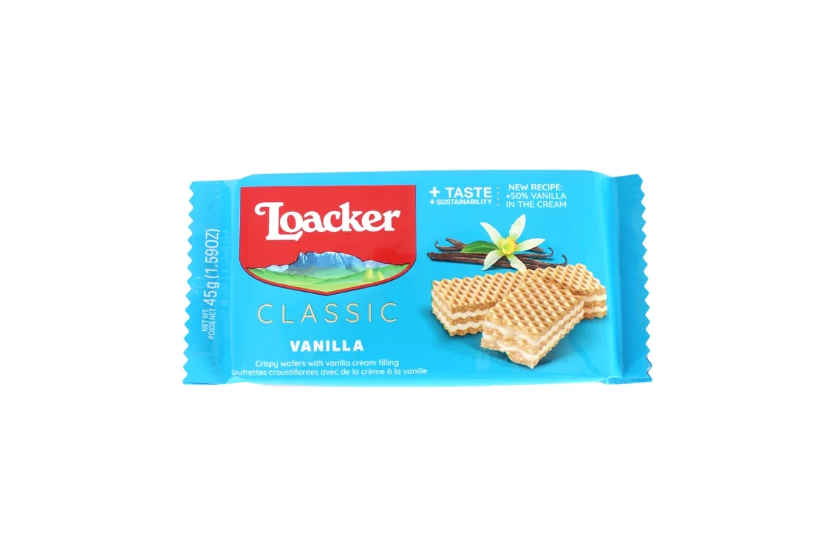 LOACKER CLASSIC  VANILLA CREAM FLAVOR 45G