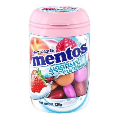 Mentos Yoghurt Chewy Dragees Bottle 120g