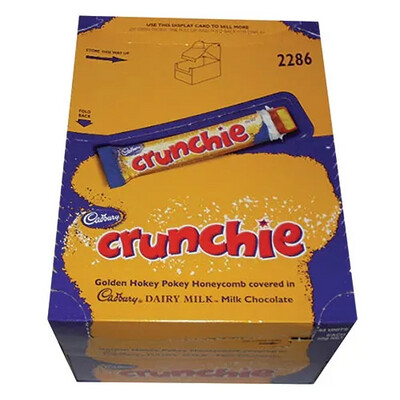 CADBURY 40G CRUNCHIE CHOCOLATE 50g x1PCS INSIDE
