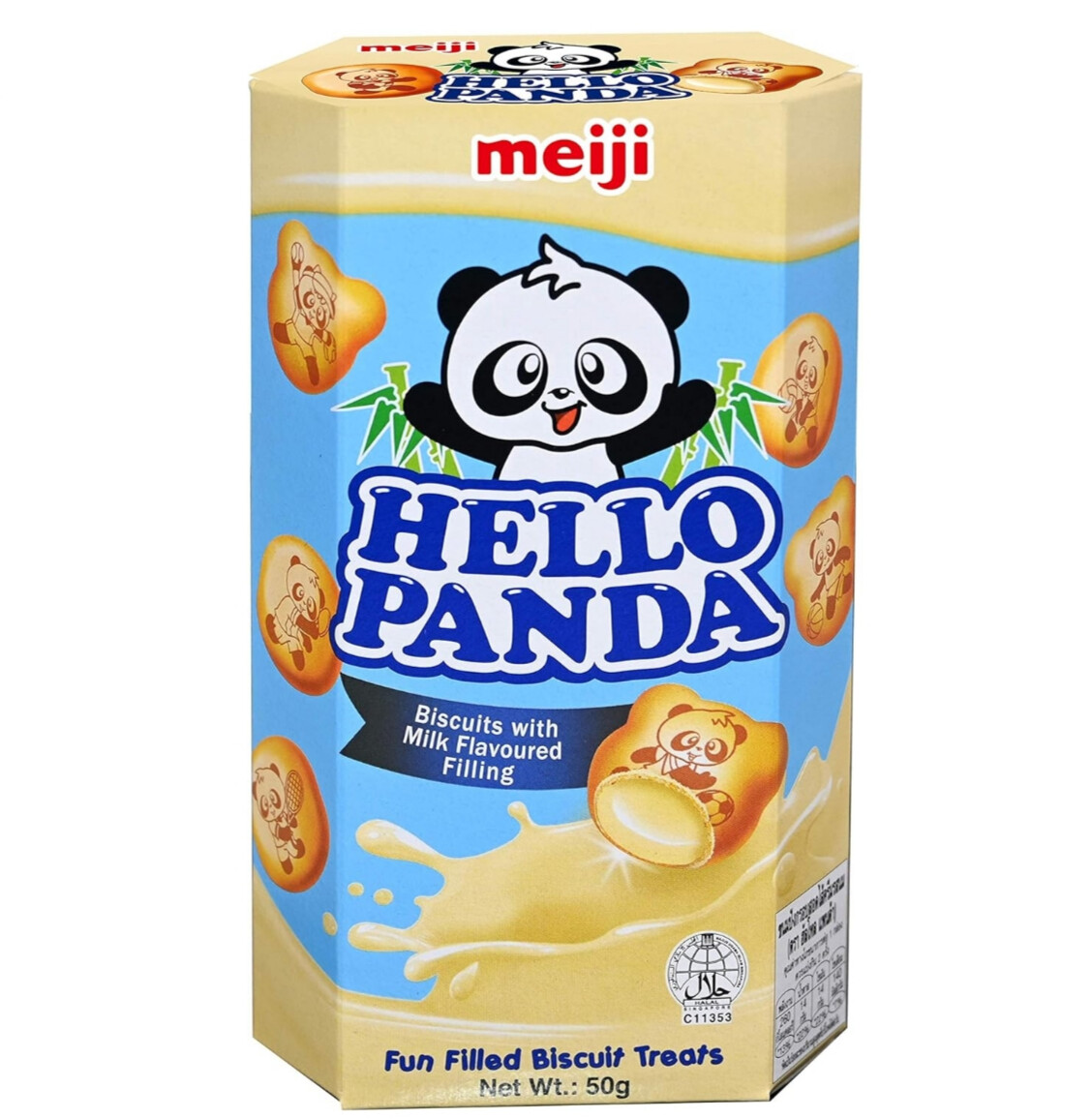 Meiji Hello Panda Milk Biscuit, Milk, 50g