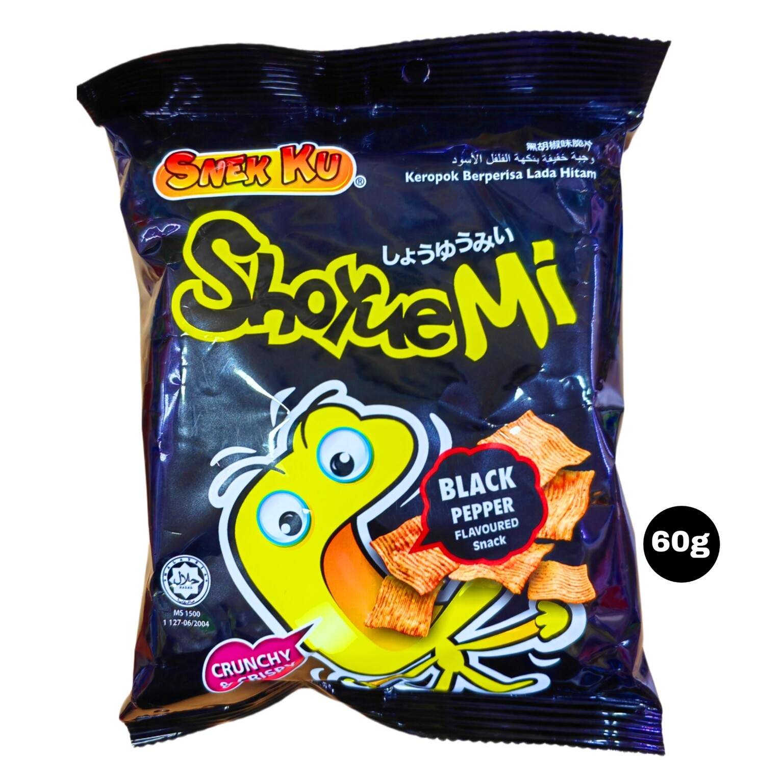 Snek Ku Shoyuemi Black Pepper Flavor Snacks 60g