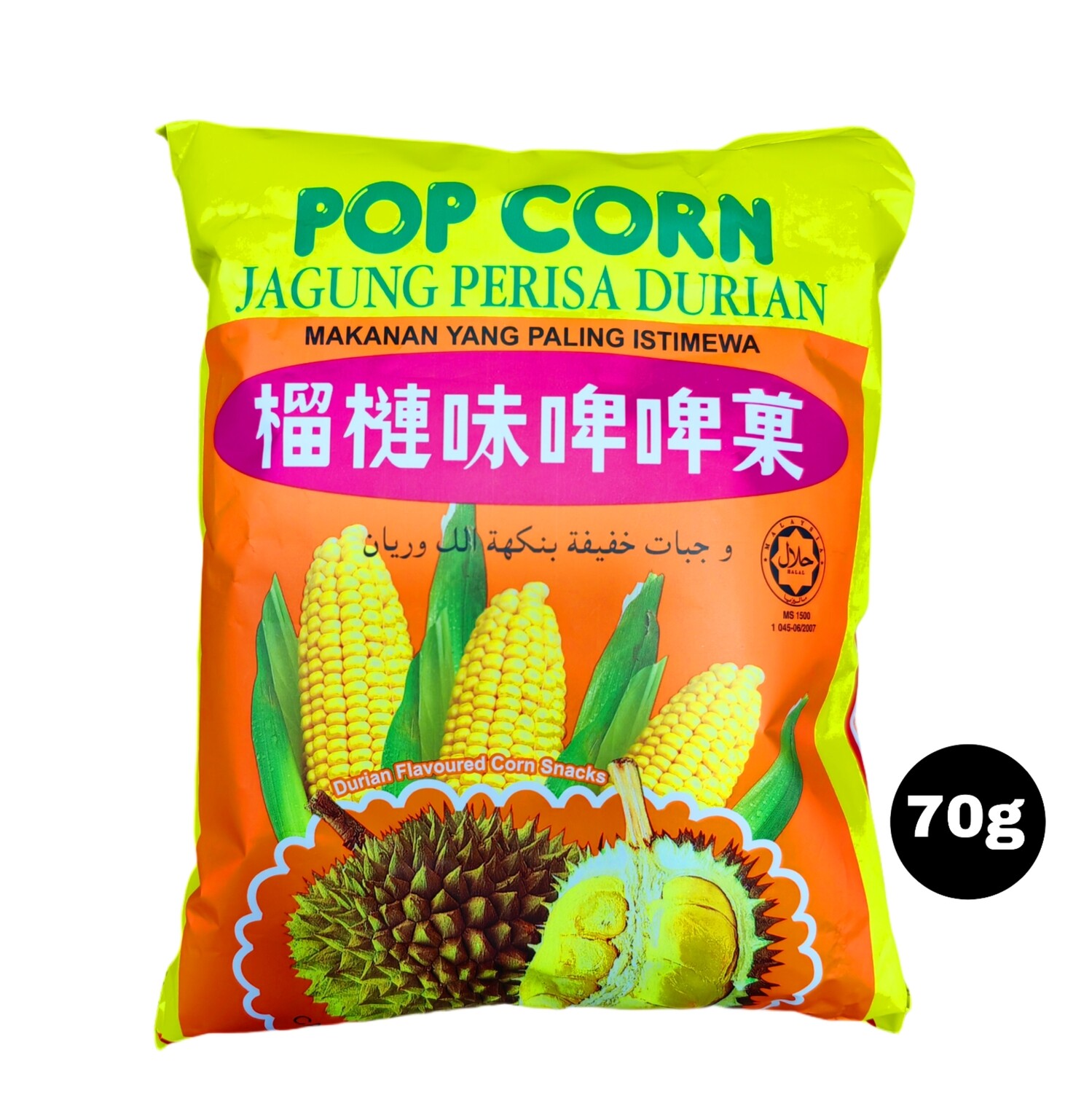 Cap Durian Pop Corn 70g