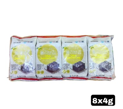 Taekyoung Olive Seaweed 4g 8pcs