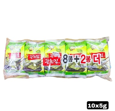 KwangCheonKim Seasoned Seaweed. 10x5g