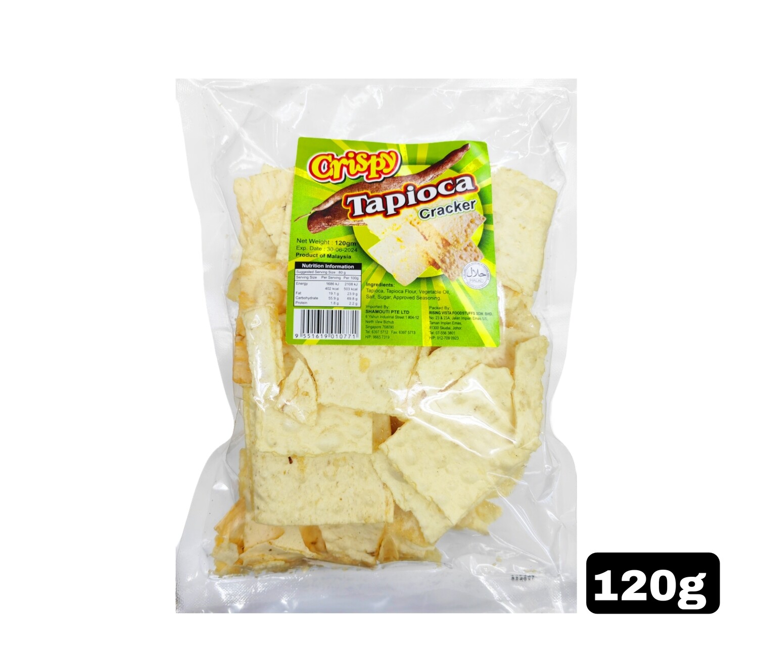 Crispy Topioca Crackers 120g