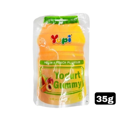 Yupi Gummy Yogurt Melon &amp; Peach 35g