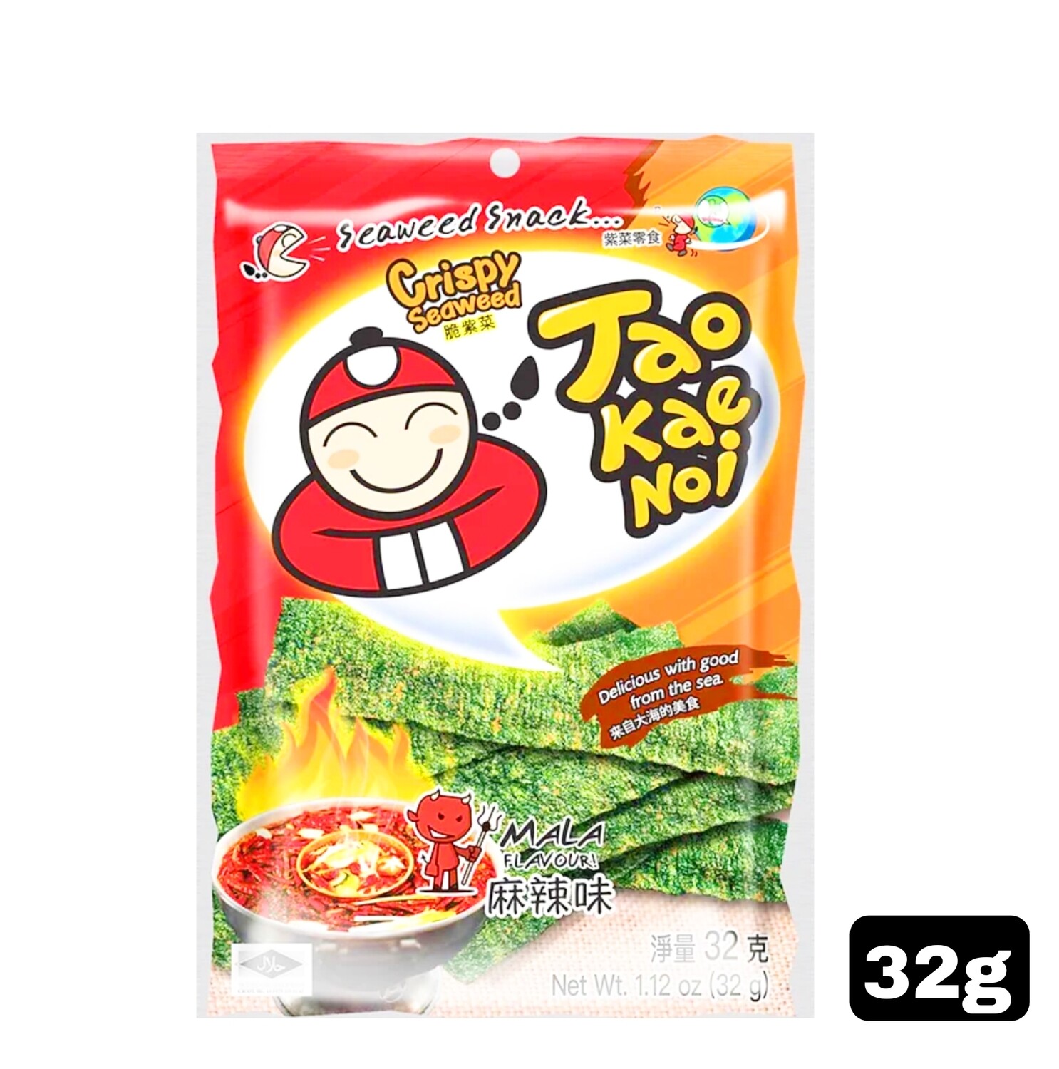 Tao Kae Noi GMP Mala Crispy Seaweed 32g