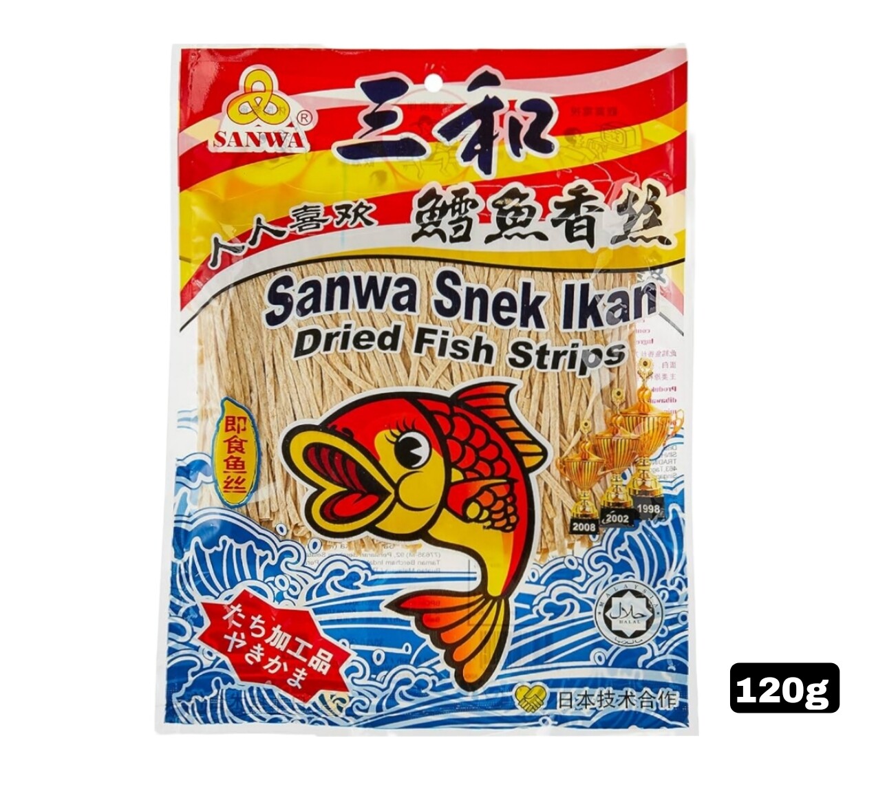 Sanwa Fish Snack Strip 120g