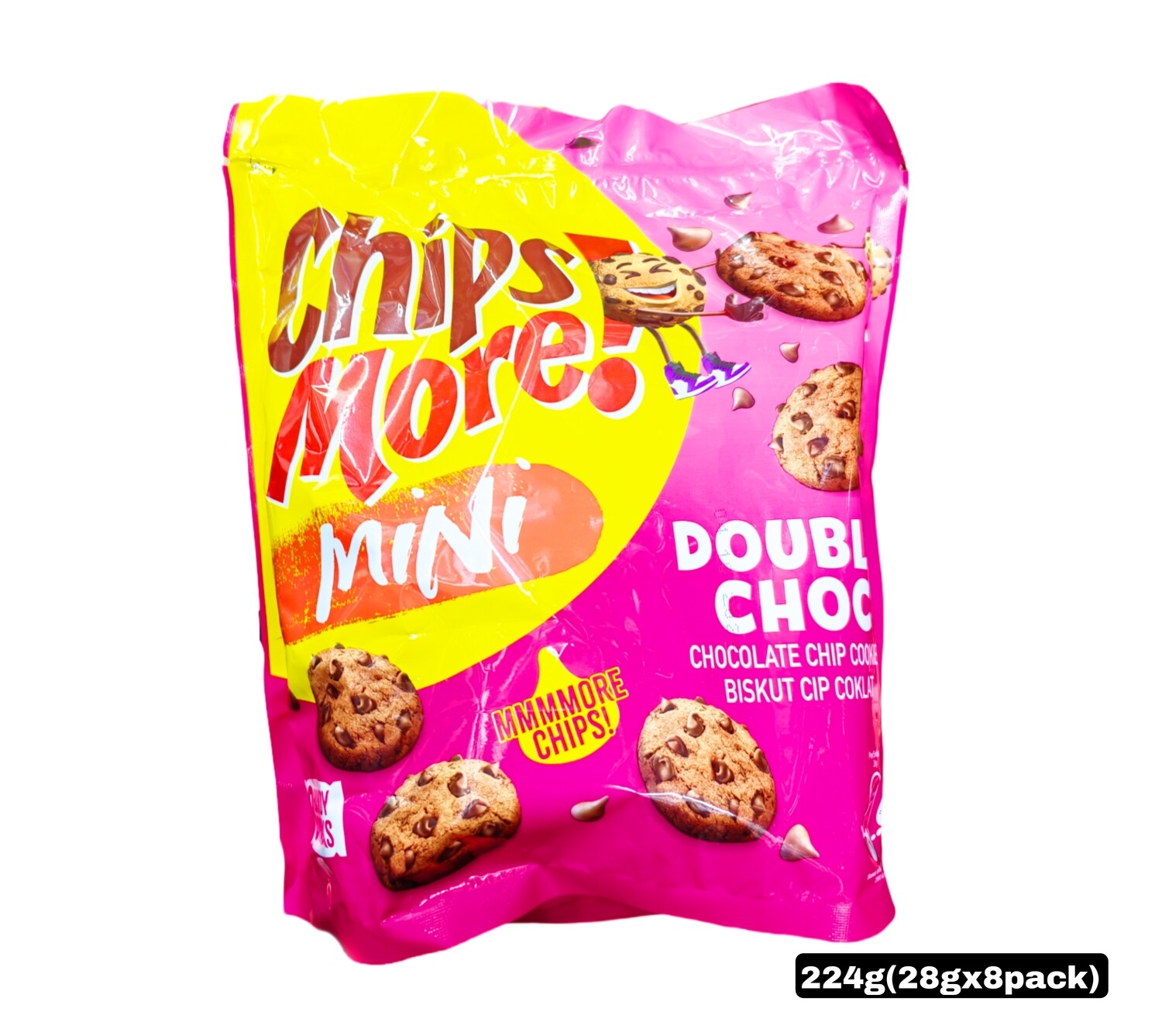 Chipsmore Mini Double Choc Cookies 224g