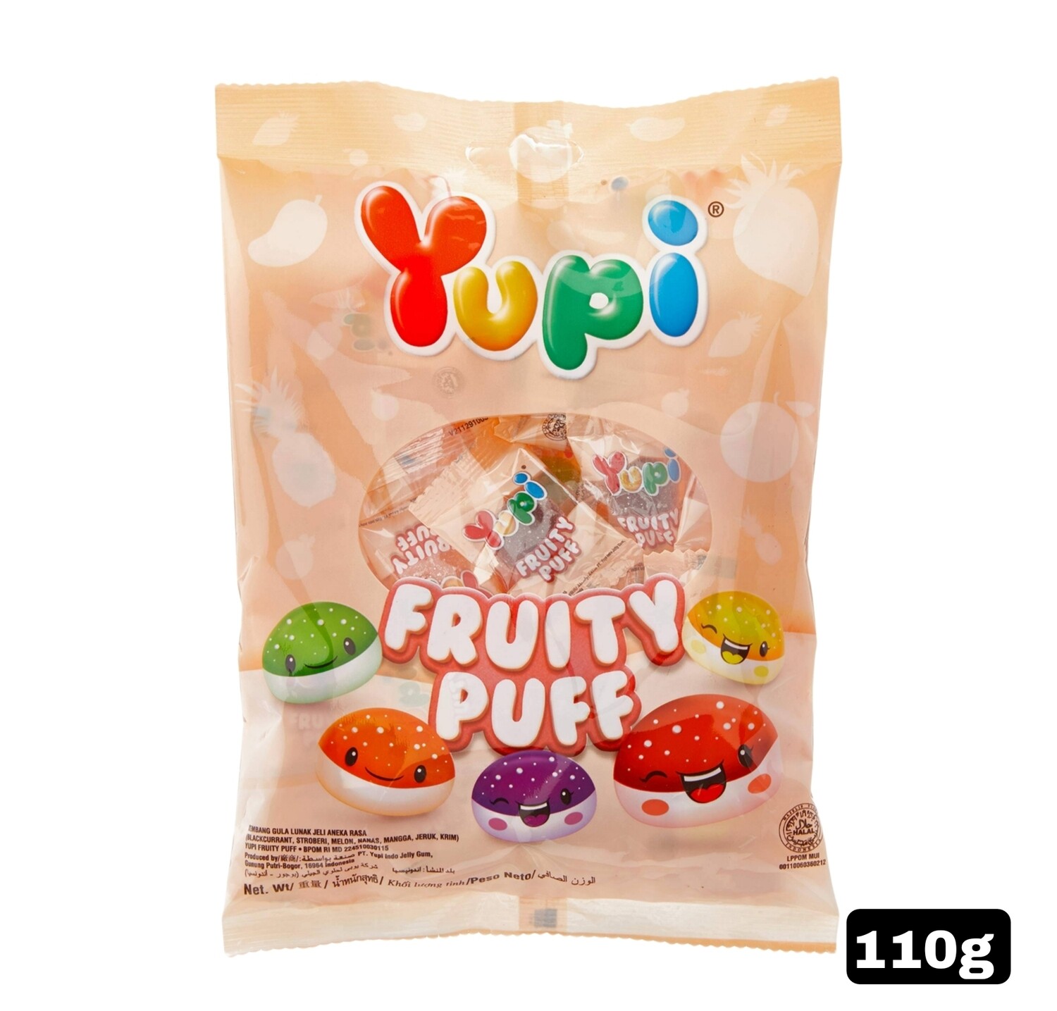 Yupi Gummy Fruity Puff 110G