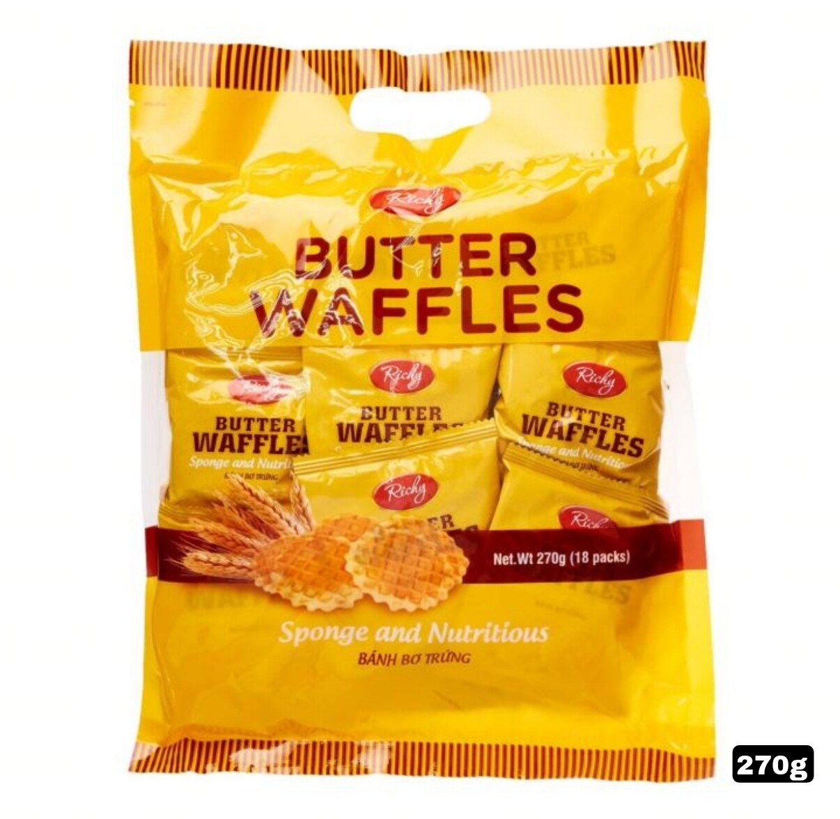 Richy Egg Butter Waffles 270g