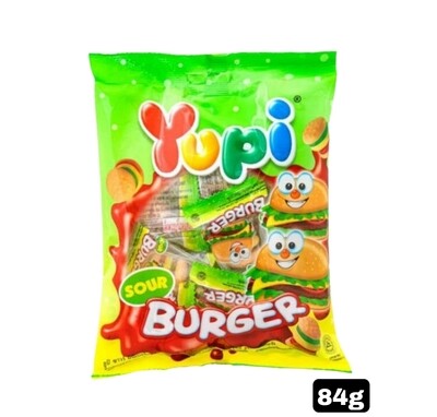 Yupi Gummy Burger Sour 84g