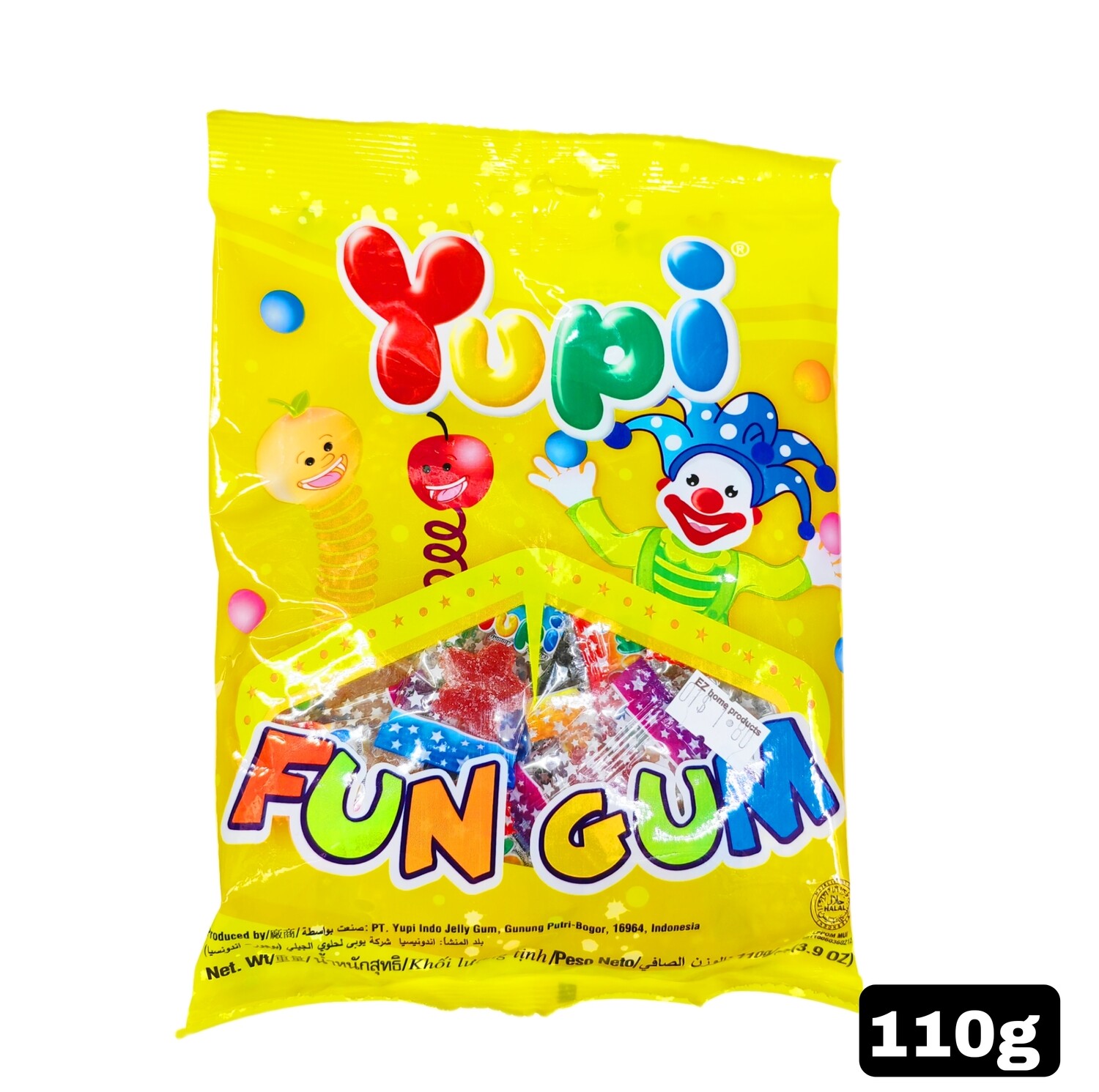 YUPI FUN GUM  CANDIES 110G