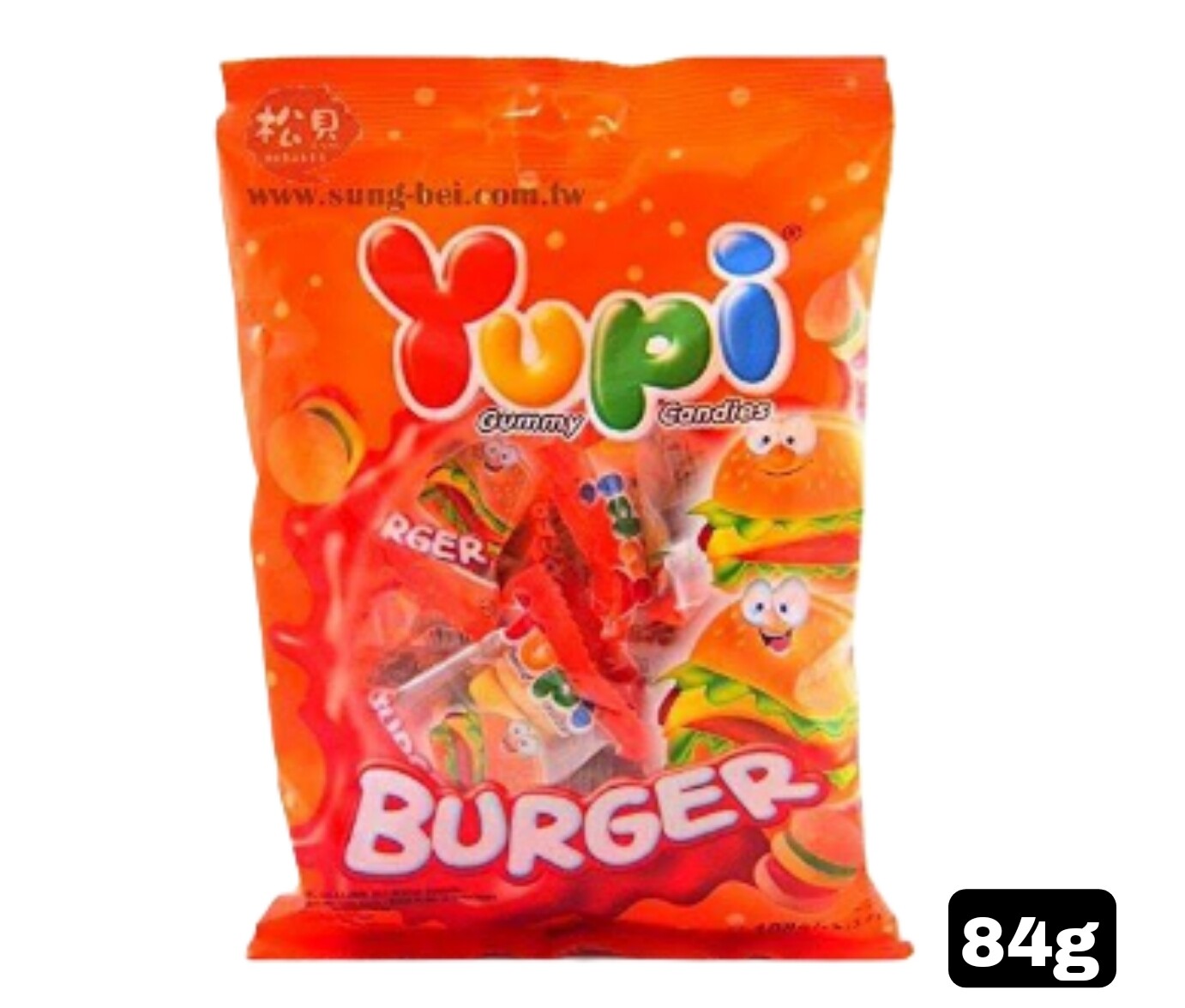 Yupi Gummy Candies Burger 84g