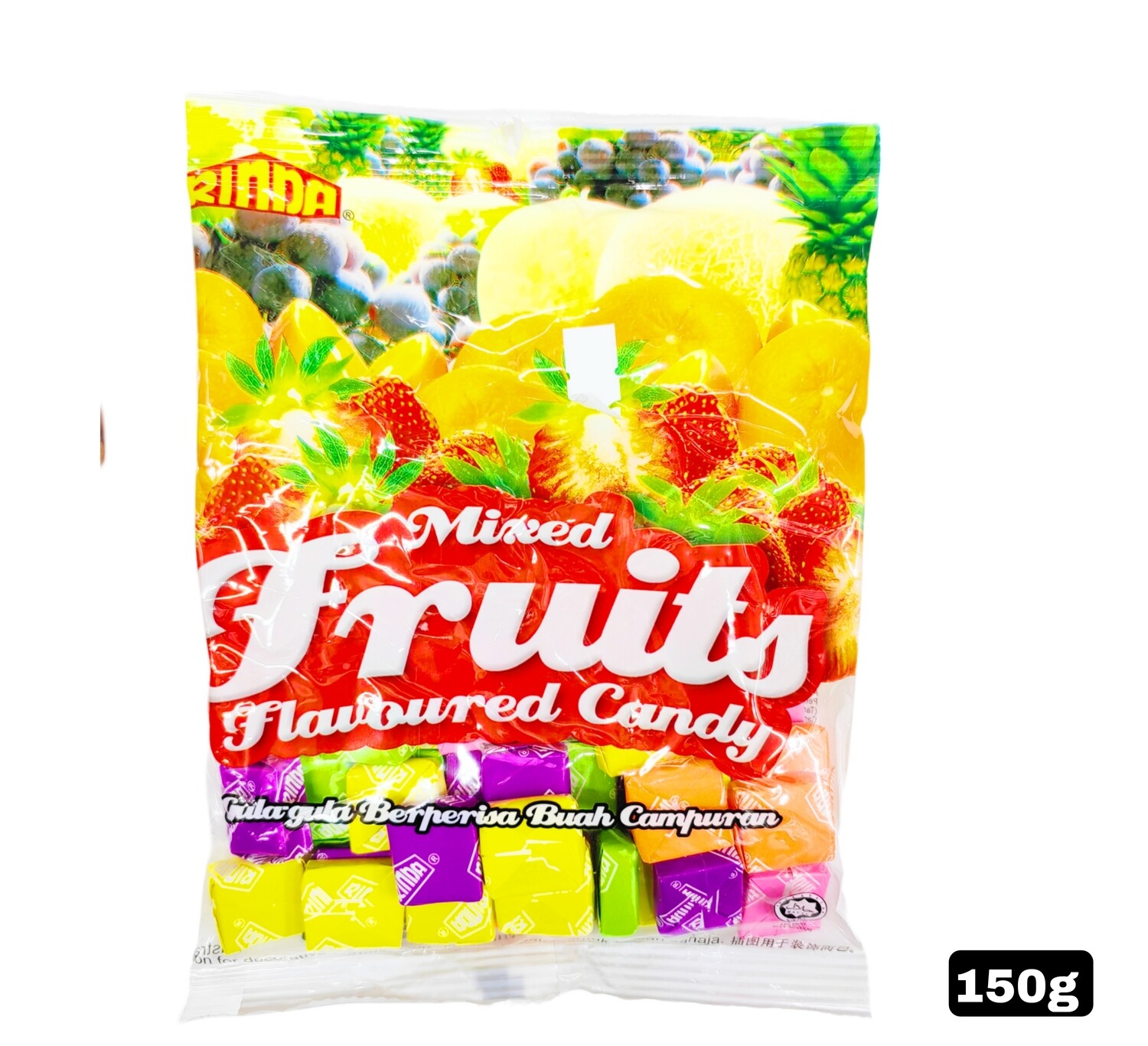 Rinda Candy Mixed Fruits Flavoured 150g