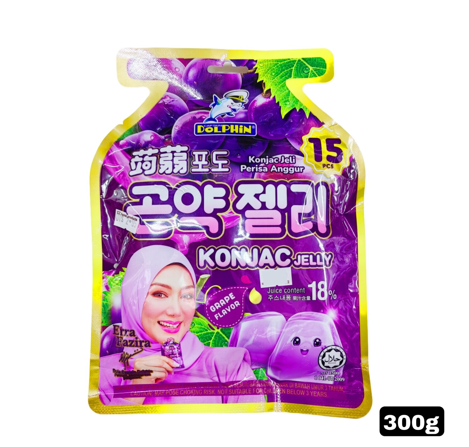 konjac jelly Grape flavour 300g