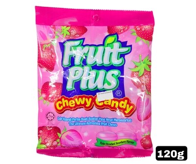 Fruit Plus Strawberry Candy 120g