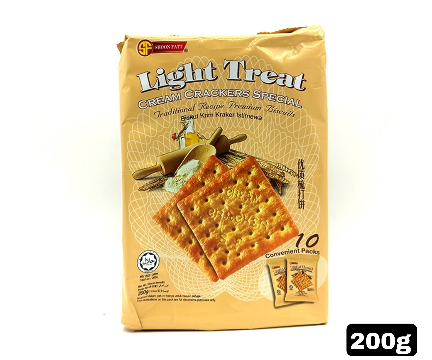 Shoon Fatt Light Treat Cream Crackers Special 200g