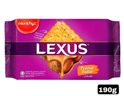 Munchy&#39;s Lexus Sandwich Calcium Peanut Butter Crackers 190g