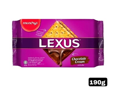 Munchy&#39;s Lexus The Sandwich Calcium Cracker Chocolate Cream 190g