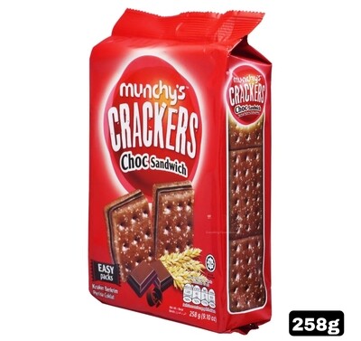 Munchy&#39;s Crackers Choc Sandwich 258g