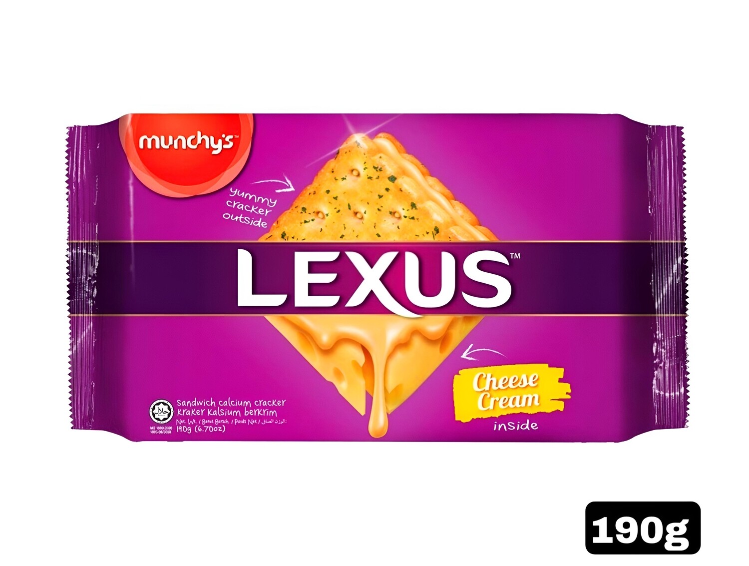 Munchy’s Lexus Sandwich Cheese Cream Crackers 190g